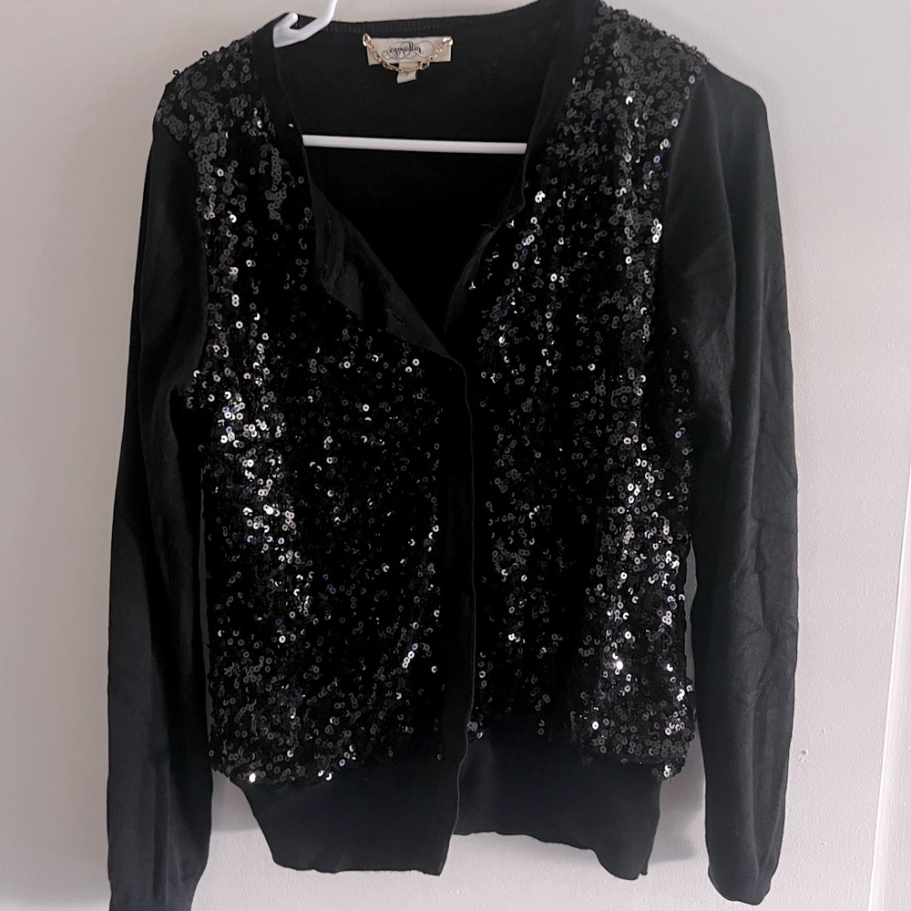 Camellia sequin jacket